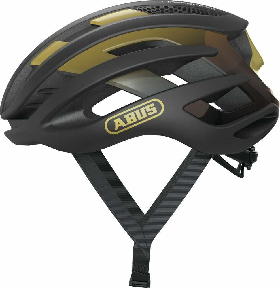 Abus Airbreaker Black Gold Cykelhjelm 1 Abus Airbreaker Black Gold Cykelhjelm