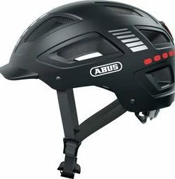 Abus Hyban 2.0 LED Signal Black Matt M. Indbygget Led Lys - Cykelhjelm
