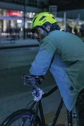 Abus Hyban 2.0 LED Signal Silver Shiny M. Indbygget Led Lys - Cykelhjelm 5 Abus Hyban 2.0 LED Signal Silver Shiny M. Indbygget Led Lys - Cykelhjelm - Billede 5