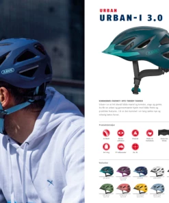 Abus Urban-I 3.0 Jade Green Cykelhjelm 11 Abus Urban-I 3.0 Jade Green Cykelhjelm -Billig MIPS Cykelhjelme butik abus urban i 30 jade green cykelhjelm m led baglygte 1