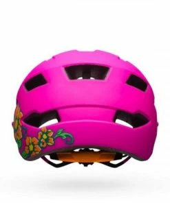 Bell Sidetrack Cykelhjelm Junior, Mat Pink / Lime M. Blomster -Billig MIPS Cykelhjelme butik bell sidetrack cykelhjelm junior mat pink lime m blomster 2