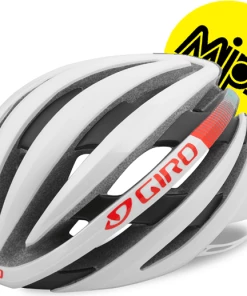 Giro Ember Mips Cykelhjelm, Mat Hvid/Turkis/Vermillion