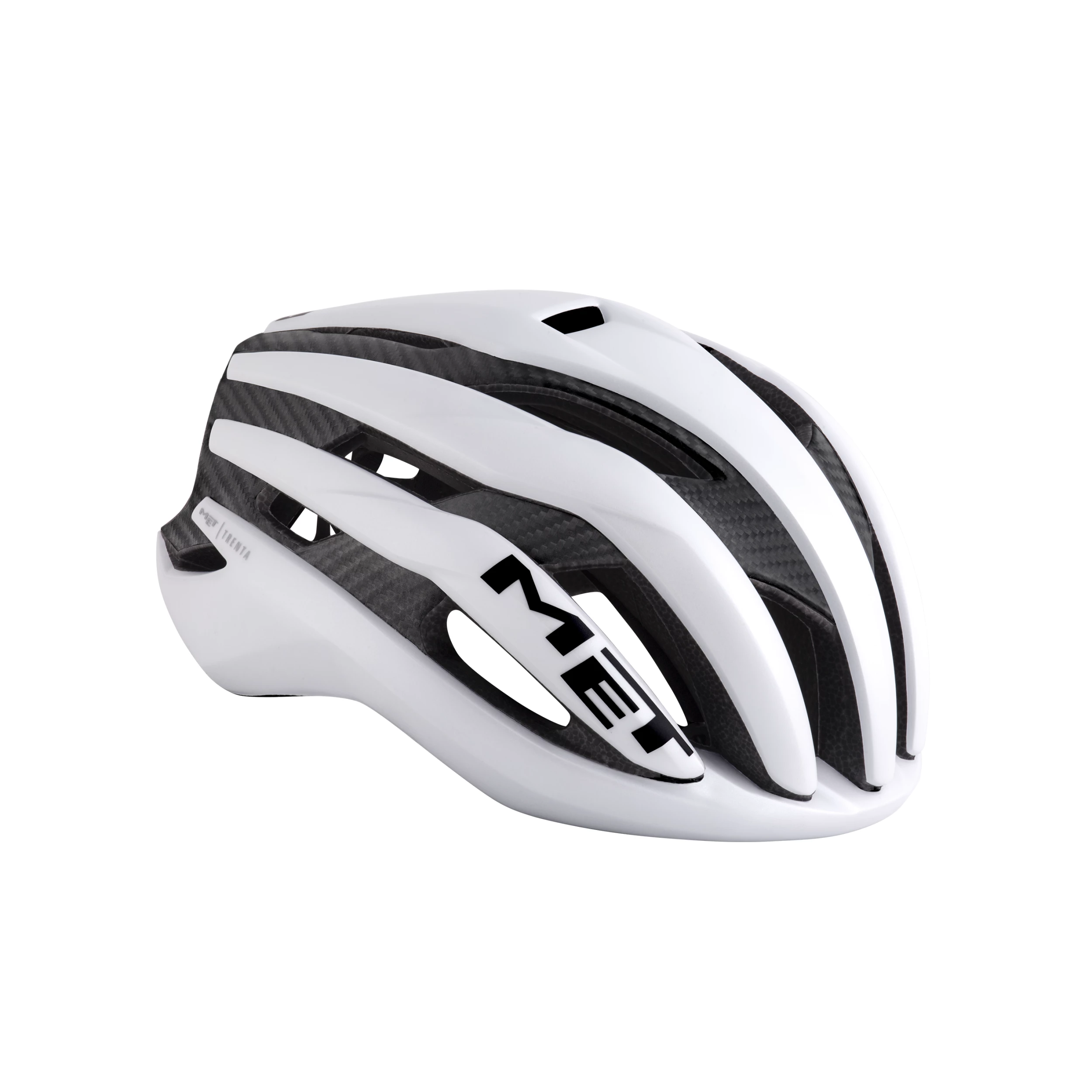 MET Hjelm Trenta 3K Carbon Mat Hvid (58-61) 1 MET Hjelm Trenta 3K Carbon Mat Hvid (58-61)