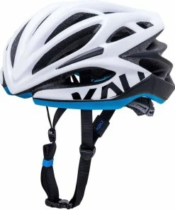 KALI Loka Landevejshjelm, Mat Hvid/sort/blå