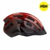 Lazer Cykelhjelm Compact DLX MIPS Rød Sort 54-61cm Net Led
