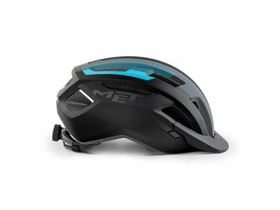 MET Active/Crossover Allroad - Black Cyan/Matt- Cykelhjelm 3 MET Active/Crossover Allroad - Black Cyan/Matt- Cykelhjelm - Billede 3
