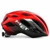 MET Cykelhjelm Road IDOLO - Red Black/Glossy