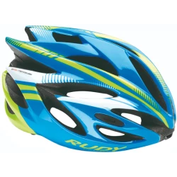 Rudy Project Rush Cykelhjelm, Shiny Azur/neonlime 1 Rudy Project Rush Cykelhjelm, Shiny Azur/neonlime
