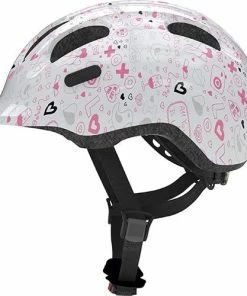 Abus White Crush Smiley 2.1 Børnehjelm Fra Abus